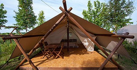 Booking lodge (large tents) naturist glamping, Bnatural naturist& glamping